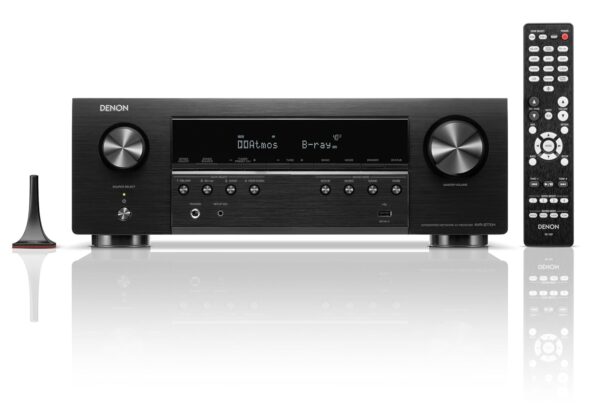 DENON AVR-S770H 7.2 Ch Home Theater Receiver (2023 Model) - 8K UHD HDMI Receiver (75W X 7), Wireless Streaming via Built-in HEOS, Bluetooth & Wi-Fi, Dolby TrueHD, DTS Neural:X &...