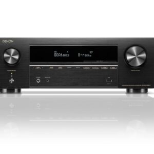 Denon AVR-X1800H 7.2 Channel AV Receiver - 80W/Channel, Wireless Streaming via Built-in HEOS, WiFi, & Bluetooth, Supports Dolby Vision, HDR10+, Dynamic HDR, and Home Automation...