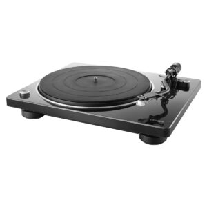 Denon DP-400 Semi-Automatic Analog Turntable with Speed Auto Sensor | Specially Designed Curved Tonearm