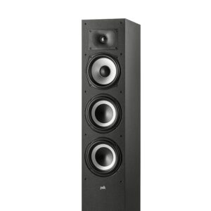 Polk Audio Monitor Xt60 Tower Speaker-Hi-Res Audio Certified,Dolby Atmos,Dts:X & Auro 3D Compatible,1" Tweeter,6.5" Dynamically Balanced Woofer,(2) 6.5" Passive...