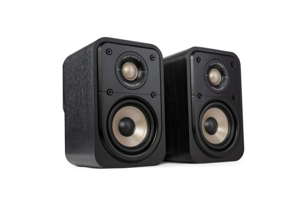 Polk Audio Signature Elite ES10 1" Tweeter & 4" Woofer, 100w, Auxiliary Dual power port Technology (Pair) Black
