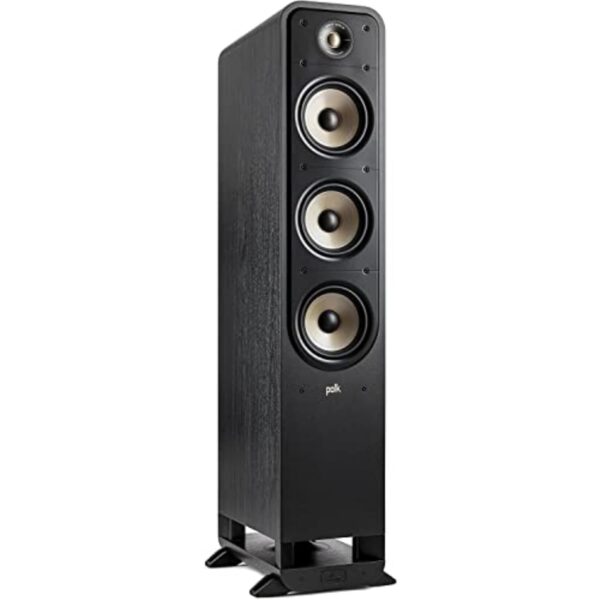 Polk Signature Elite ES55 Tower Speaker (Single) - Hi-Res Audio Certified and Dolby Atmos & DTS:X Compatible, 1" Tweeter & (2) 6.5" Woofers, Power Port Technology for Effortless...