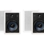 Polk Audio RC85i 8'' 2-Way Premium in-Wall Speakers (2 Pairs - 4 Speakers), White