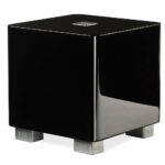 REL T/5x 8-Inch Powered Subwoofer – Compact Sealed Design with Class AB Amplifier, RCA Inputs, and Powerful Bass for HiFi Stereo Systems, Home Theater, and Surround Sound – High...